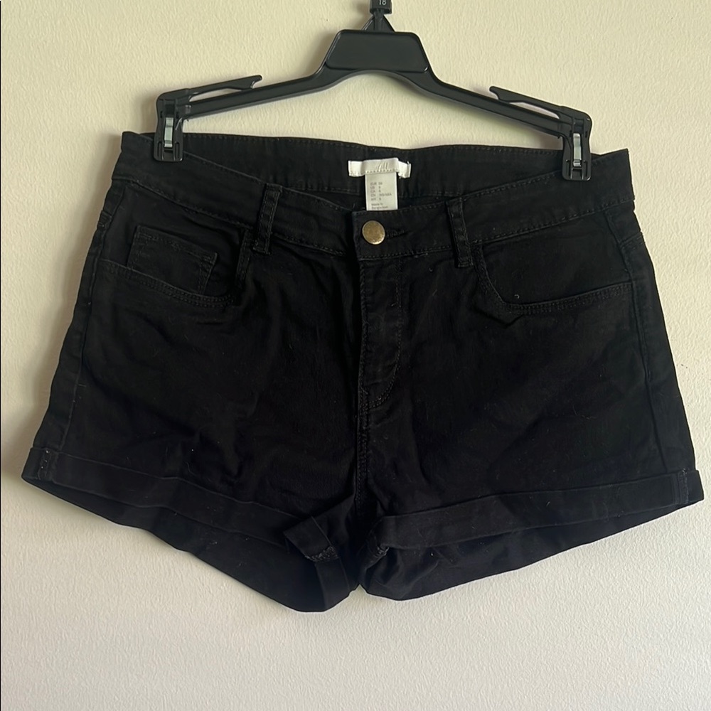 H&M Black Jean Shorts Versatile Denim Essential